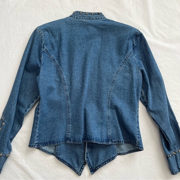 😎Vintage Stonebridge Studded Jean Shirt Western - Picture 10 of 10